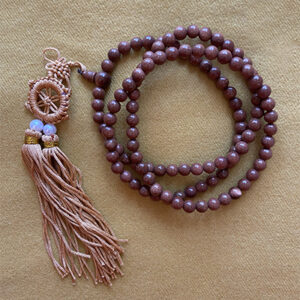 Brown Glass Mala