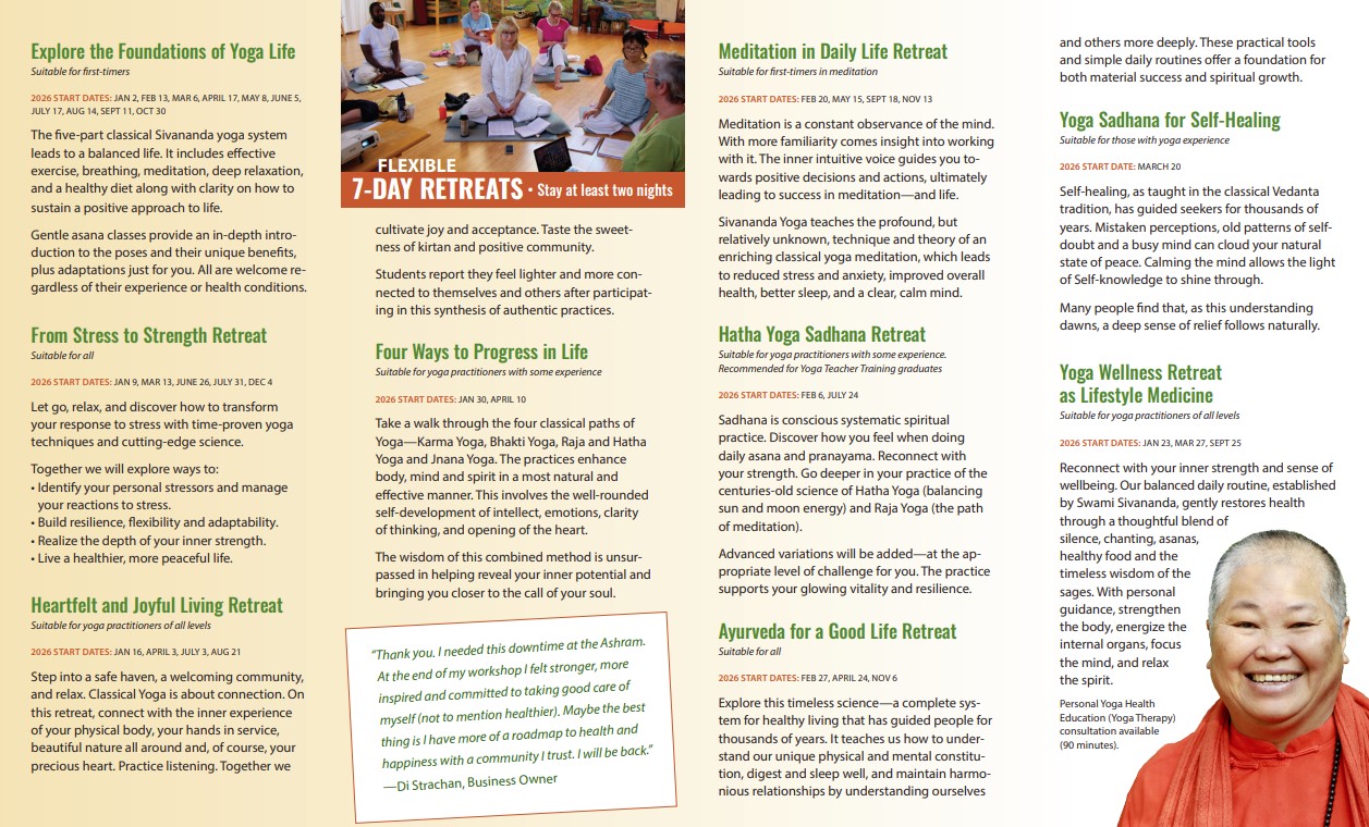 9 retreats brochure back